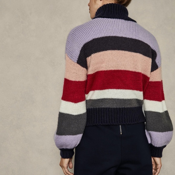 Ted Baker Mohair Striped Knit Sweater - Picture 3 of 9